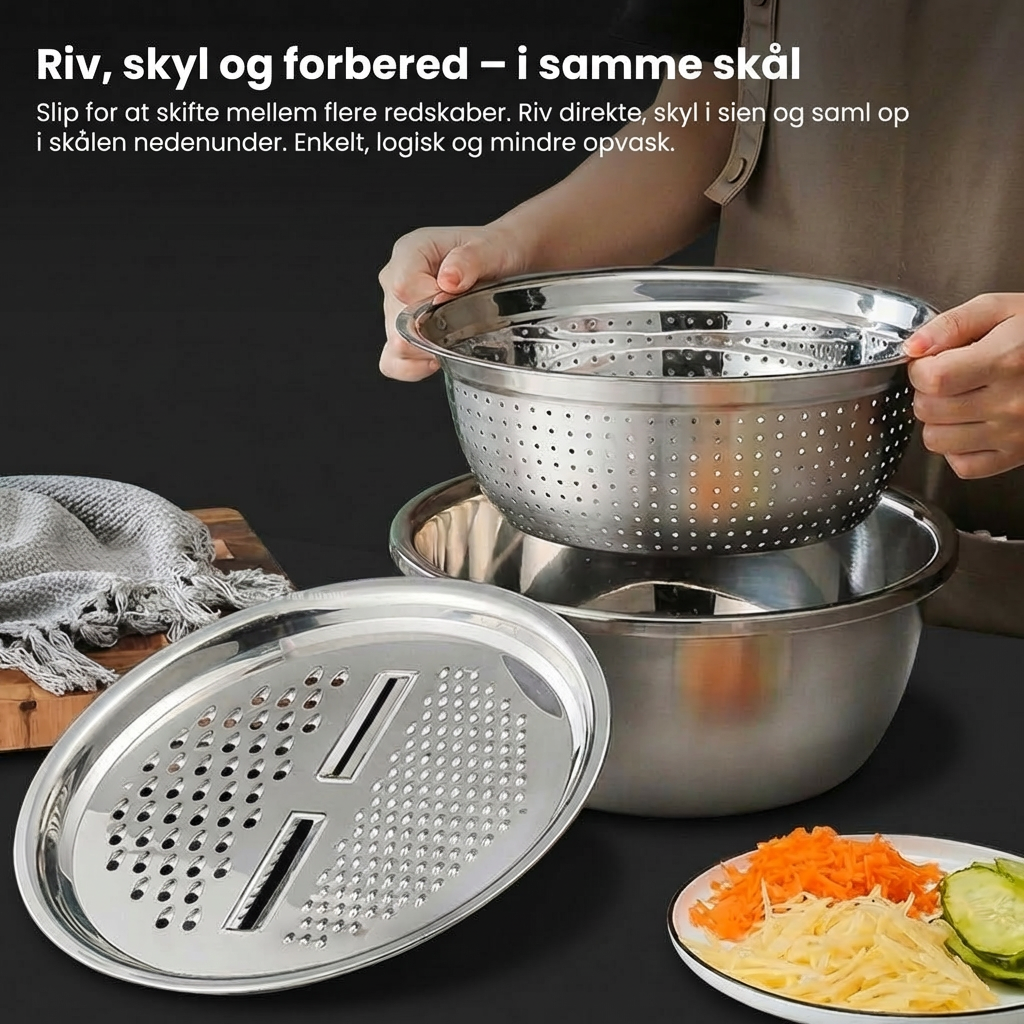 3-i-1 DØRSLAG & RIVEJERN I RUSTFRIT STÅL
